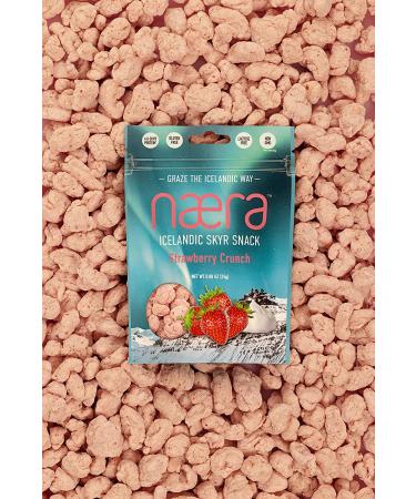 Naera Icelandic Cheese and Strawberry Skyr Crunch Snacks - 3 Flavor Variety Pack (3x 2.98 Oz) - Gluten Free Protein Snacks for Adults and Kids - Buy Online on GoSupps.com