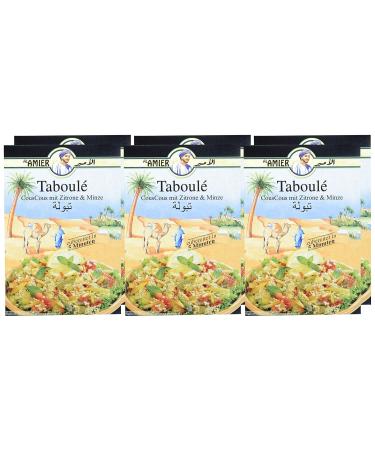 Al Amier Tabbouleh & Couscous Salad Mix - Pack of 6 (6 x 185g) | Authentic Mediterranean Flavor for International Shipping - Buy Online on GoSupps.com