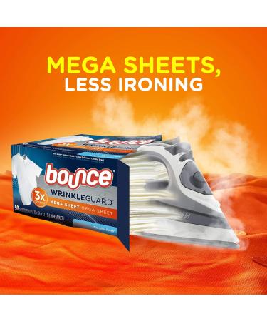 Bounce Wrinkle Guard Mega Sheets - 40 Outdoor Fresh Sheets for Wrinkle-Free Clothing - International Shipping Available - Buy Online on GoSupps.com