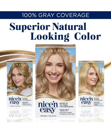Clairol Nice'n Easy 10 Extra Light Blonde Permanent Hair Dye - Pack of 3, 6.26 Fl Oz - Buy Online on GoSupps.com