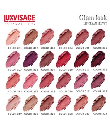 Luxvisage Long Lasting Moisturizing Lipstick Glam Look Cream Velvet 4gr with Vitamin E (315) - Buy Online on GoSupps.com