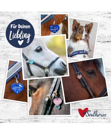 Soulhorse Happy Brand Talisman Keyring for Horses Ponies & Dogs - G cksbringer Heart Bridle & Zumzeuge for Animal Lovers - Buy Online on GoSupps.com