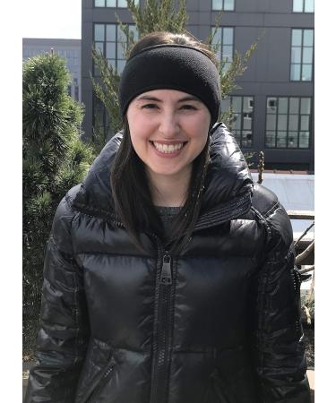 N'Ice Caps Kids 2-Pack Winter Fleece Earlap Headband - Black/Charcoal Grey - Buy Online on GoSupps.com