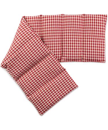Buy Rapeseed Pillow 75x20cm - Large 8-Chamber Heat Pad | Red-White Grain Pillow for Relaxation & Relief - Buy Online on GoSupps.com
