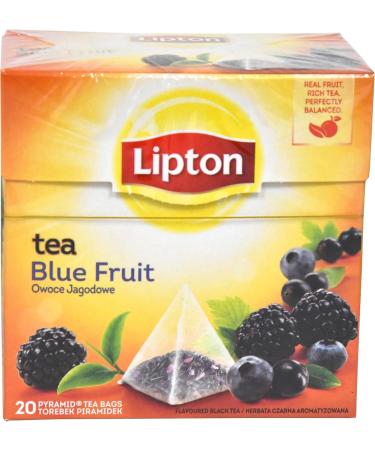 Lipton Pyramids Blue Fruits Tea 20 Bags - 12 Units - Buy Online on GoSupps.com