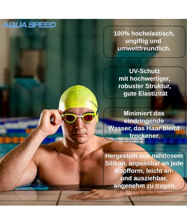 Aqua Speed Super-Stretch Bath Cap for Men & Women | Silicone Swimming Cap with E-Book | Ultimate Bathing Support | Mega Mega/White - Buy Online on GoSupps.com