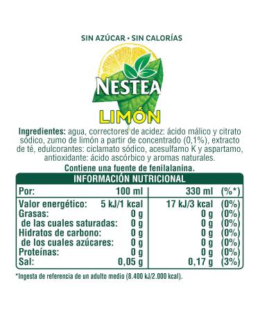 Buy Nestea Lemon Tea Refresher 33cl - Sugar-Free Refreshing Taste - International Shipping - Buy Online on GoSupps.com