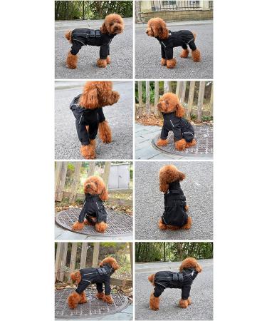 Waterproof Reflective Dog Jacket | Windproof Snow-Proof Vest for Small Medium Large Dogs | Black | Size M (14) - Buy Online on GoSupps.com