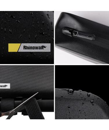 Rhinowalk 1.5L Waterproof Bicycle Pocket Frame Bag - Black - Front Handlebar Accessories for Cycling - Buy Online on GoSupps.com