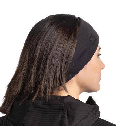 Shop Solid Black Buff Headband - Unisex Merino Wide for Ultimate Comfort | International Shipping Available - Buy Online on GoSupps.com