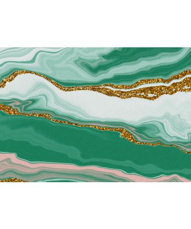 GREEN MARBLE Print A4 Cake Wrap/Cake Ribbon Cake Topper wafer/icing (icing paper)