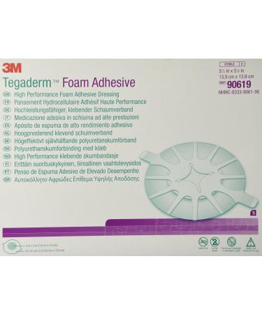 3M Tegaderm High Performance Adhesive Foam Dressing 5-1/2" Square