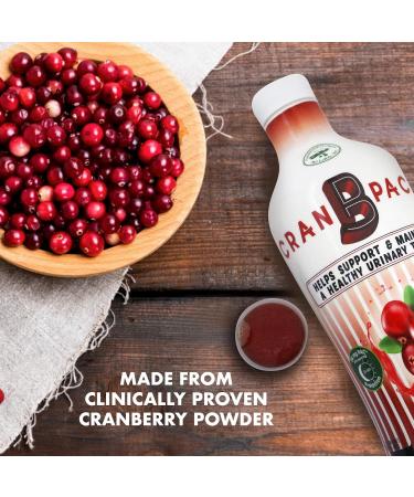 Nutritional Designs Cran-B-PAC Cranberry Supplement, UTI Prevention, Urinary Tract Health for Women Cranberry Concentrate Liquid with Vitamins, Natural & Non GMO, 36mg PAC Per oz, 30 Oz Bottle - Buy Online on GoSupps.com