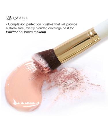 Premium Kabuki Makeup Brush Set - Ultimate Brushes for Eyeshadow Contour Blush & Foundation - Complete with Cosmetic Brush Guide for Flawless Application - Buy Online on GoSupps.com