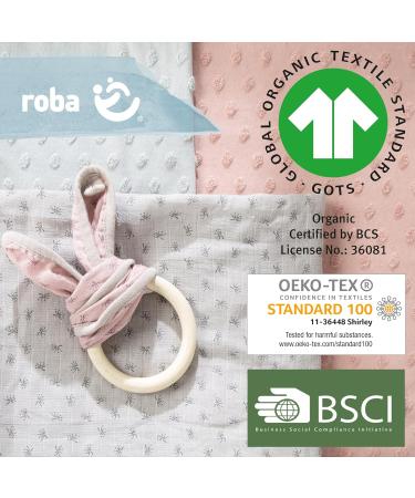 Roba Organic Clamping Cover for Changing Pads - GOTS Certified Organic Cotton Removable Cover 75x85 cm - Lil Planet Frosty Green - Buy Online on GoSupps.com