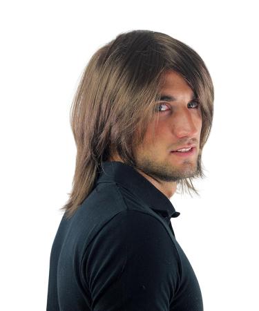 Buy WIG ME UP GFW892-10 Men's Long Brown Wig - Casual Fashionable Toupee 35 cm | International Shipping Available - Buy Online on GoSupps.com