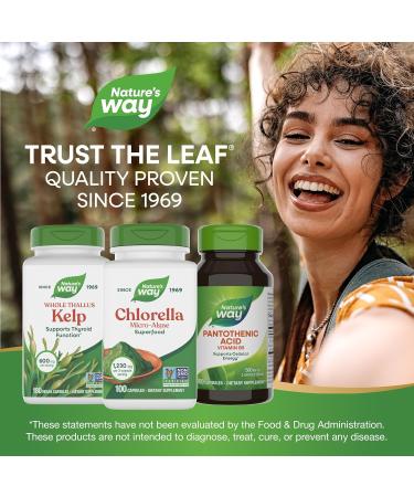 Nature's Way Chlorella Micro-Algae Superfood Supports Antioxidant Pathways* 1 230 mg per 3-Capsule Serving Vegetarian Non-GMO Project Verified 100 Capsules (Packaging May Vary) - Buy Online on GoSupps.com