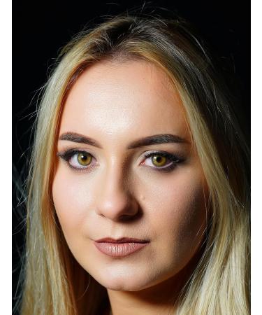 Buy Starch-Free Colored Contact Lenses - Annual Soft Hydrogel 2-Piece Set in Mystery Hazel - Natural Colors & Lens Container Included - Buy Online on GoSupps.com