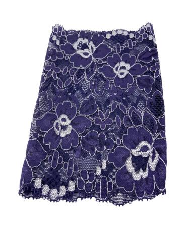 Decorative Unlined Picc Line Lace Sleeve Cover for Cancer Chemo Diabetes Freestyle Libre Lymes Disease - Suitable for weddings/events (7" PURPLE FLORAL)