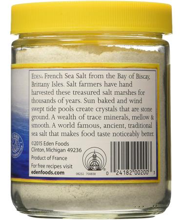 Eden Foods Sea Salt 14 oz - Pure, Natural Flavor & Health Benefits - Buy Online on GoSupps.com