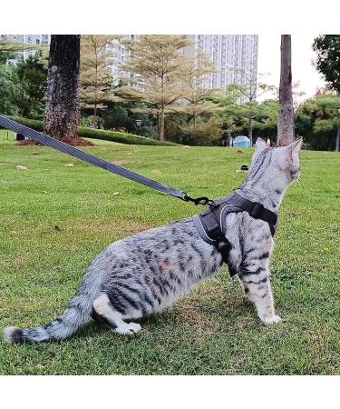 Pangdi Cat Dishes & Leash Set | Tactical Outbreak-Proof Emotional Support Kitten Vest | Gray Large | International Shipping Available - Buy Online on GoSupps.com