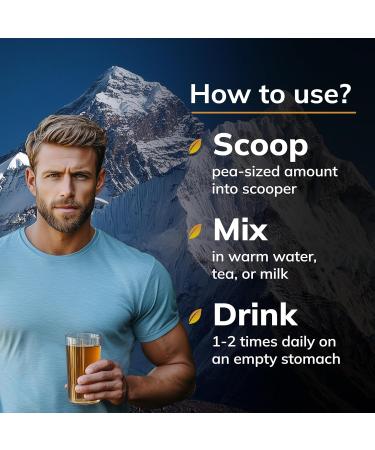 Pure Himalayan Shilajit Resin for Men & Women - 600mg - Natural Extract Supplement with 85+ Trace Minerals & Fulvic Acid - Alternative to Capsules Gummies Tablets & Drops - Buy Online on GoSupps.com