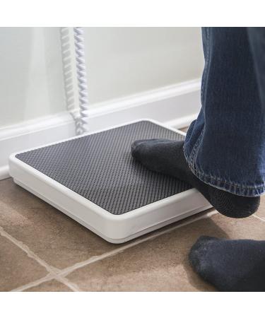 Medical Grade Portable Floor Scale - Easy-to-Read Digital Display - Heavy Duty for Home, Hospital & Physician Use - Pound & Kilogram Settings - 12 x 12.5 Platform - 550 lb Limit by Patient Aid - Buy Online on GoSupps.com