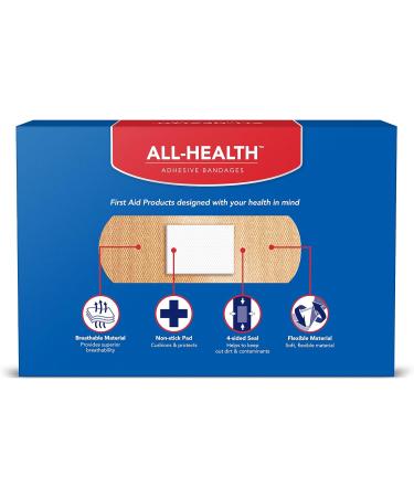 Health Flexible Fabric Adhesive Bandages 200 ct Variety Pack | Assorted Sizes for First Aid and Wound Care - Buy Online on GoSupps.com
