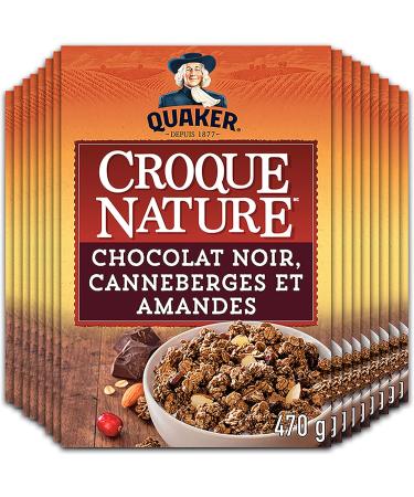 Quaker Harvest Crunch Dark Chocolate Cranberry & Almond Granola Cereal Multi-Pack 470g (Pack of 16) - Buy Online on GoSupps.com