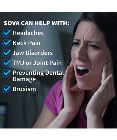 Sova 1.6mm Custom-Fit Mouth Guard for Nighttime Teeth Clenching and Grinding - Flat Mouth Guard for Sleep - Dental Guard for Bruxism - Buy Online on GoSupps.com