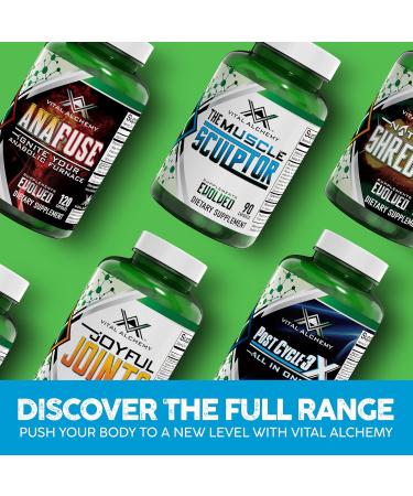 Vital Alchemy The Muscle Sculptor Muscle Builder with Vitamin B3 B6 Phosphatidylserine Epicatechin & Cayenne Supports Muscle Growth Focus Energy & Protein Synthesis Made in USA 90 Capsules - Buy Online on GoSupps.com