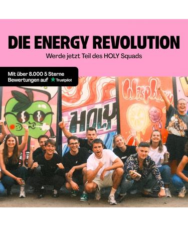 Buy Holy Energy Gaming Booster 'Lion's Lemonade' - 50 Portions of Vegan Focus Drink with Mango & Kiwi | Natural Energy Powder with Newcaff & Green Tea Extract - Buy Online on GoSupps.com