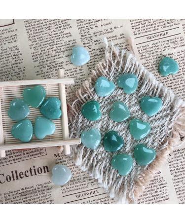 Xiannvxi 15pcs Green Aventurine Heart Stones - Natural Gemstones for Healing Meditation & Reiki | Perfect Love Palm Pocket Stones - Buy Online on GoSupps.com