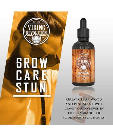 Cedarwood & Pine Beard Oil Conditioner - 1oz - All Natural with Argan & Jojoba Oils - Softens & Strengthens Beards - Men's Mustache Care - Buy Online on GoSupps.com