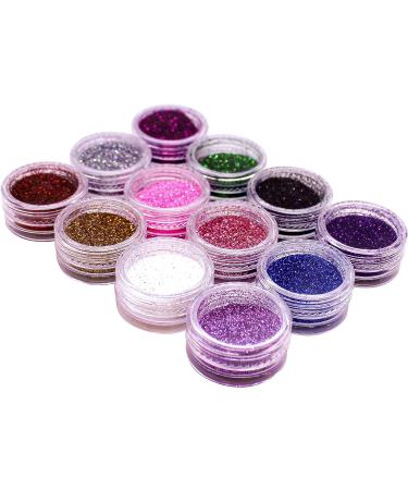 Biodegradable Glitter Gel Nail Art Set | Ultra FINE DUST Powder for Face, Hair & Nails | Eco-Friendly Makeup & Craft | Festival Party Colors - Buy Online on GoSupps.com