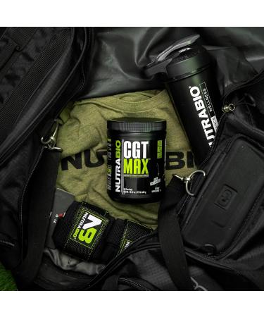 NutraBio CGT-MAX Powder- Creatine Glutamine and Taurine to Support Muscle Recovery and Strength - 40 Servings - Unflavored - Buy Online on GoSupps.com