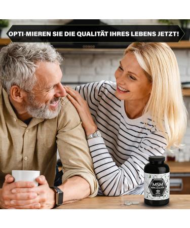Buy 365 High-Dose MSM Sulfur Capsules | 99.9% Pure Vegan Made in Germany | Opti Nature Since 1997 - Buy Online on GoSupps.com