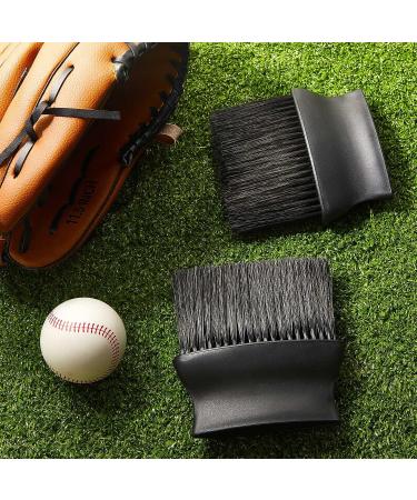 Deekin Baseball Umpire Brush Set - 2 Piece Home Plate Brush with Plastic Handle - Ideal for Baseball & Softball Referees - Black - 5 x 4.7 x 1.4 Inch - Buy Online on GoSupps.com