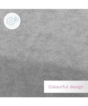 Baby Moses Basket Fitted Sheet 2 Pack - Oval Grey Soft Cotton Sheets for Moses Baskets - Buy Online on GoSupps.com