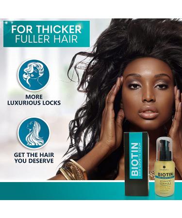 Biotin Serum for Hair Growth - Natural Oil Treatment for Stronger, Thicker Hair - Men and Women's Hair Loss Solution - Buy Online on GoSupps.com