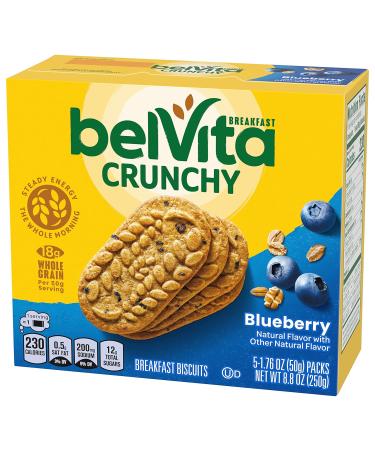 Belvita Blueberry Breakfast Biscuits - 6 Boxes (5 Packs, 4 Biscuits Each) | Healthy Snack - Buy Online on GoSupps.com