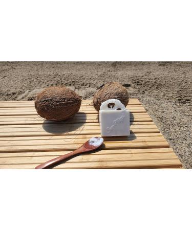 Coconut Soap Bar with Loofah - Nourishing for Dry & Sensitive Skin | Ideal for Whole Body Care - Buy Online on GoSupps.com