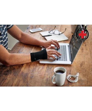 Dr. Arthritis Copper-Infused Wrist Sleeve for Support & Compression - Medium Size - Relief for Wrist Injuries, Sprains, and More - Buy Online on GoSupps.com