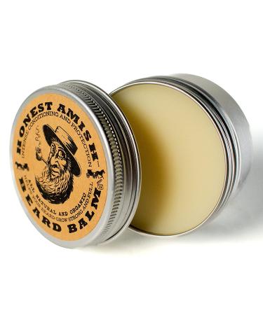 Honest Amish Beard Balm Leave-in Conditioner - Natural & Organic - 2 Ounce Tin - Buy Online on GoSupps.com