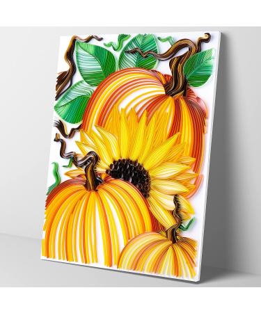 Uniquilling Paper Quilling Kit for Adults - Pumpkins DIY Quilling Tools - Home Wall Art Decor - Best Gift for Beginners - Buy Online on GoSupps.com