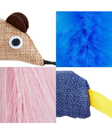 Pretty Kitty Cat Toy Set - 15-Piece Vegan Cat Toys with Feathers & Catnip for Happy Felines - Buy Online on GoSupps.com