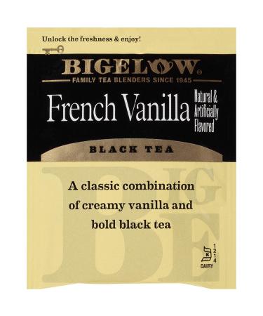 Bigelow French Vanilla Black Tea - Caffeinated, 120 Tea Bags (6 Pack) - Premium Flavor - Buy Online on GoSupps.com