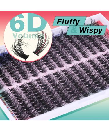 40D Cat Eye Lash Clusters - Fluffy Wispy D Curl Eyelash Extensions | 280pcs DIY Individual Lashes by CORUSCATE - Buy Online on GoSupps.com