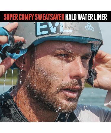 Triple Eight Sweatsaver Halo Water Helmet - Wakeboarding & Waterskiing - Carbon Rubber - Medium - Buy Online on GoSupps.com