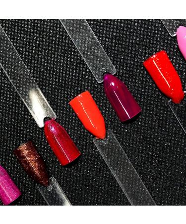 100 PCS Transparent Nail Polish Display Sticks - Nail Art Practice Tips & Color Plates - Buy Online on GoSupps.com